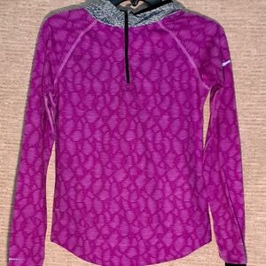 Nike Pink Graphic Long Sleeve Hoodie Girls XL